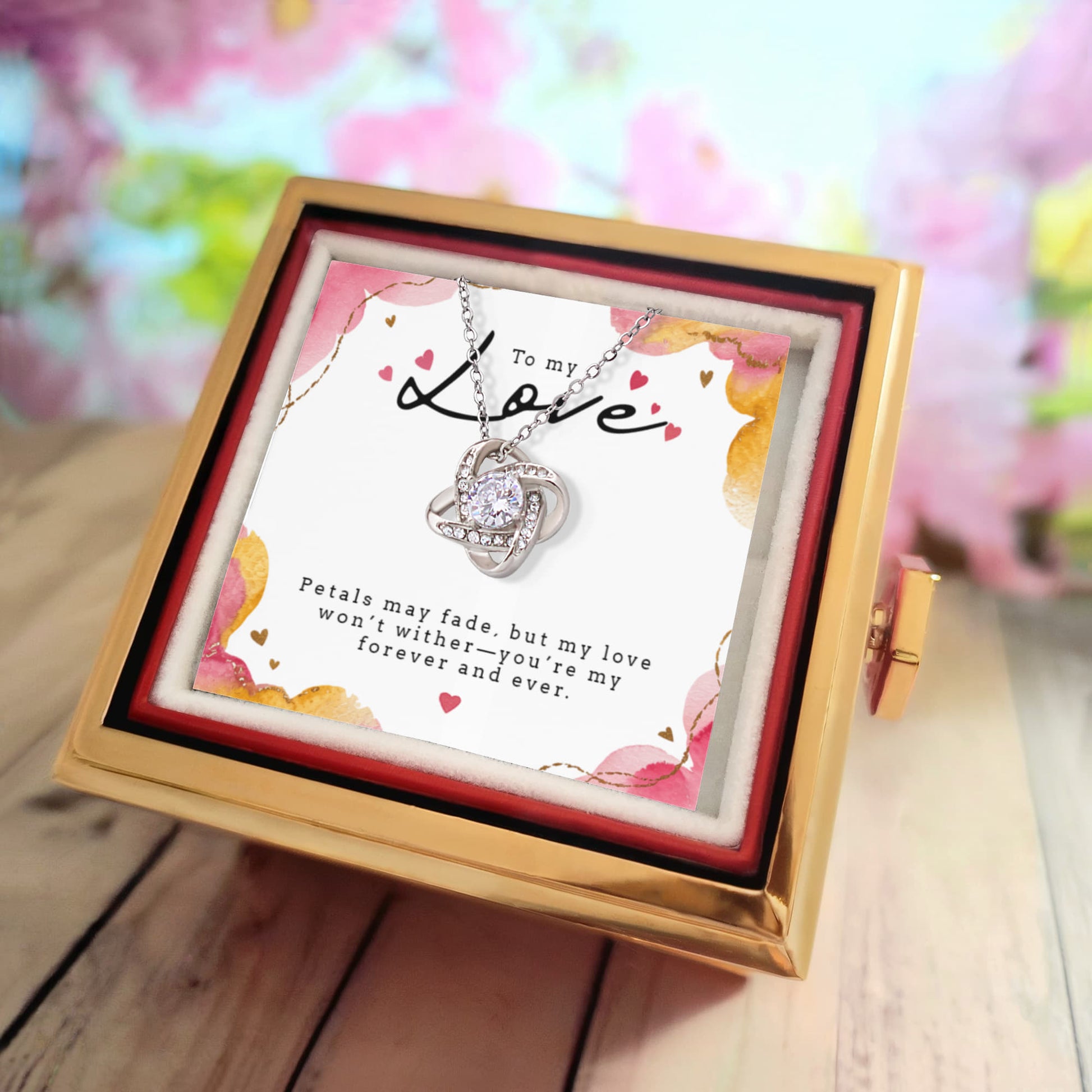 Unique Love Knot Necklace to my Soulmate/Wife - Gift Junction 